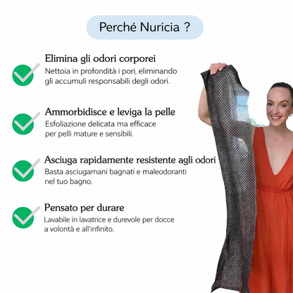 Asciugamano da doccia esfoliante Nuricia